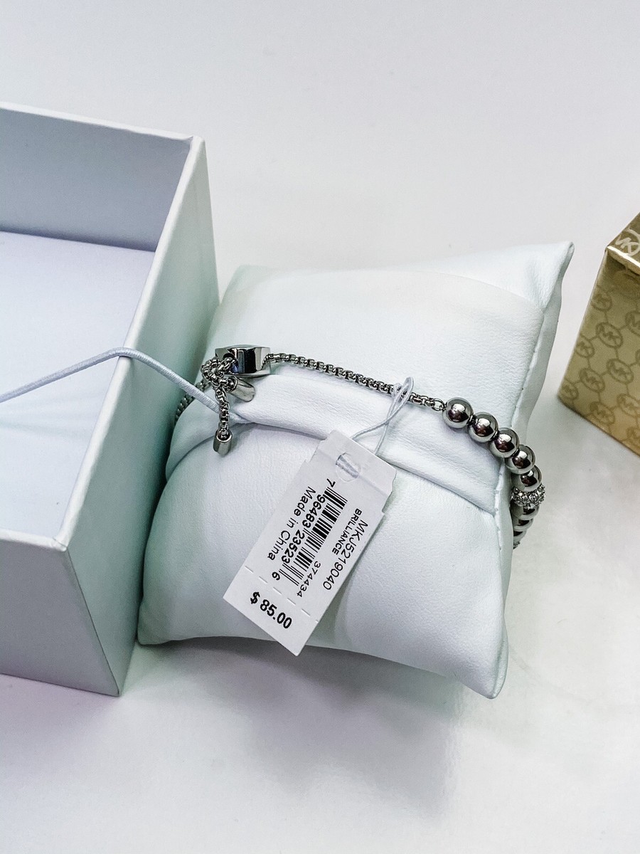 NIB NWT MICHAEL KORS Brilliance Stainless Steel&Crystals