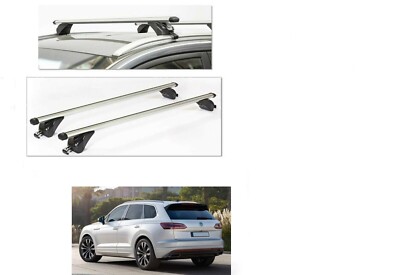 DACHTRÄGER K39 ALUMINIUM VOLKSWAGEN TOUAREG BJ 2019 SCHIENEN GESCHLOSSEN VERSCHLOSSEN