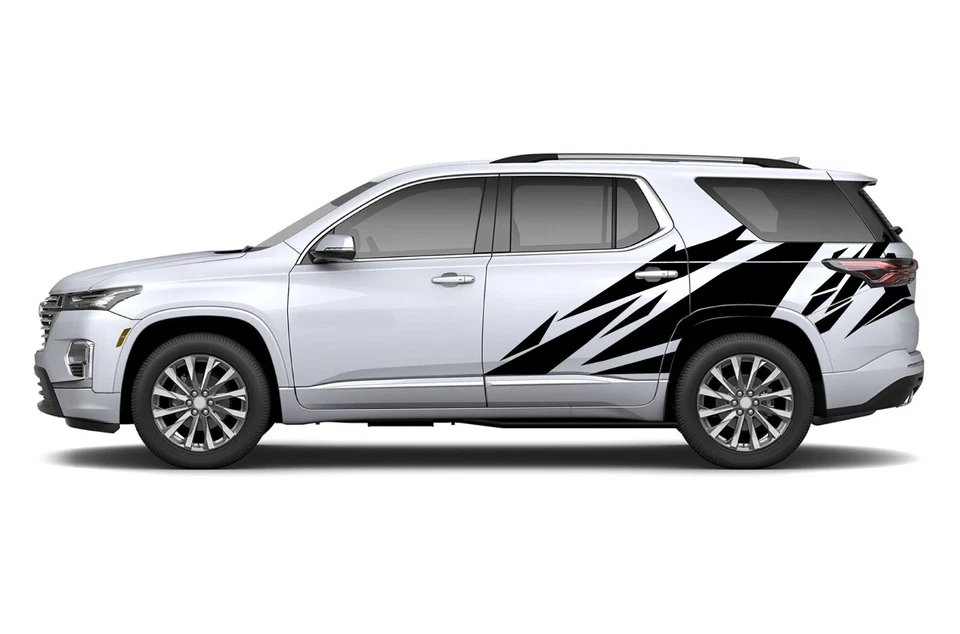 Pattern geometric decal sticker graphic design shapes kit For Chevrolet Traverse - Image 3 of 4