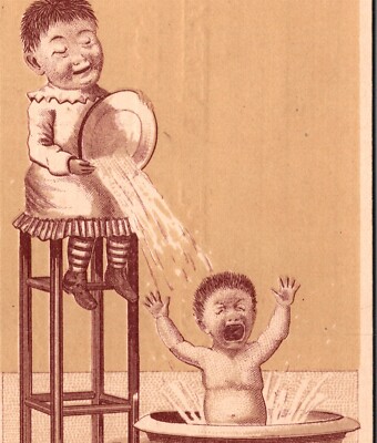 Dieckmann Brothers Groceries Queensware Wheatland Iowa Victorian Trade Card 495