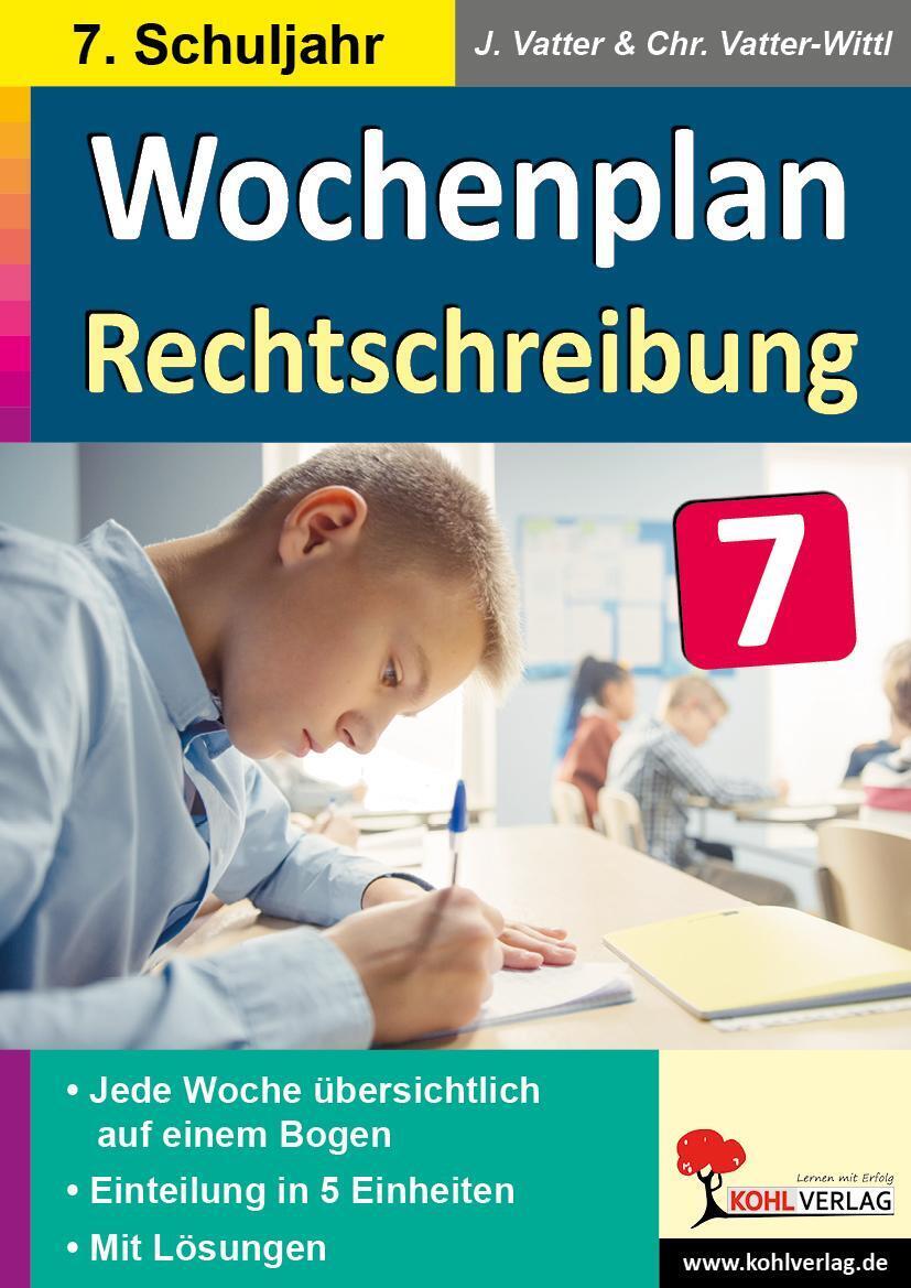 Thumbnail - Wochenplan Rechtschreibung / Klasse 7 | Jede Woche Übersichtlich Auf
