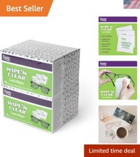 150 Individually Wrapped Lens Wipes: Gentle, Streak-Free Cleaning for Glasses