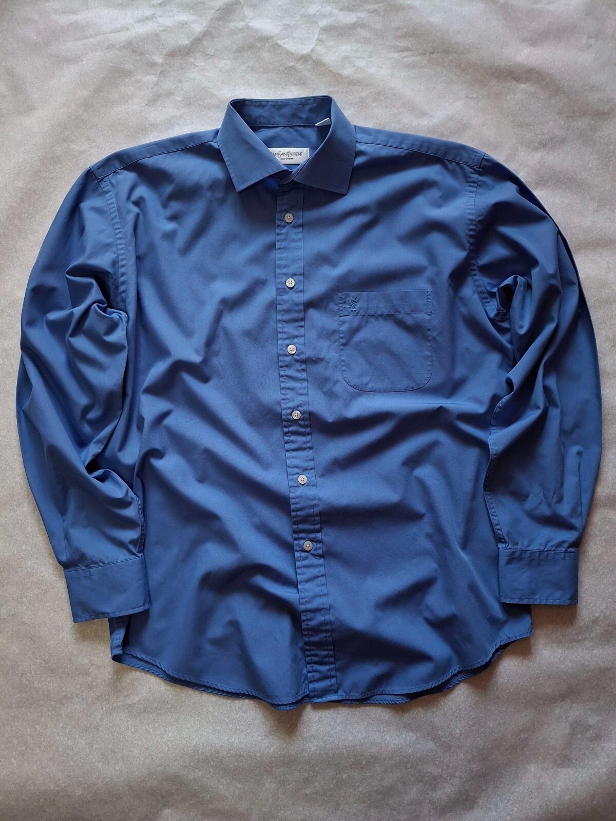 SAINT LAURENT YSL YvesSaintLaurent Pour Homme Camicia Vintage Manica L Uomo Taglia L