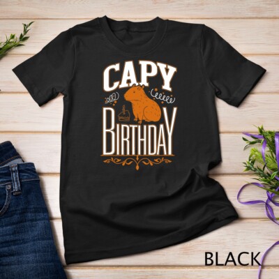 Capy Birthday, Capybara Plush, Cappybara, Capybara T-Shirt Unisex T-shirt