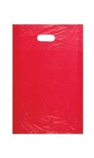 Plastic Shopping Bags 1000 Red Merchandise Retail Gift 12" X 3" X 18" HIgh