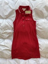 NWT Michael Kors S Red Knit Polo Dress