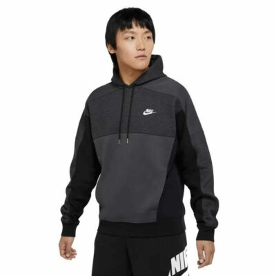 NEW MEN'S NIKE SPORTSWEAR HOODIE SWEATSHIRT! BLACK