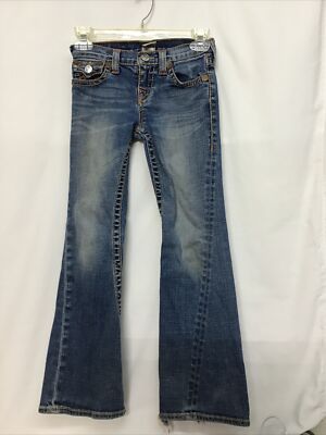girls true religion joey rainbow jeans size 8 1t1054 | eBay