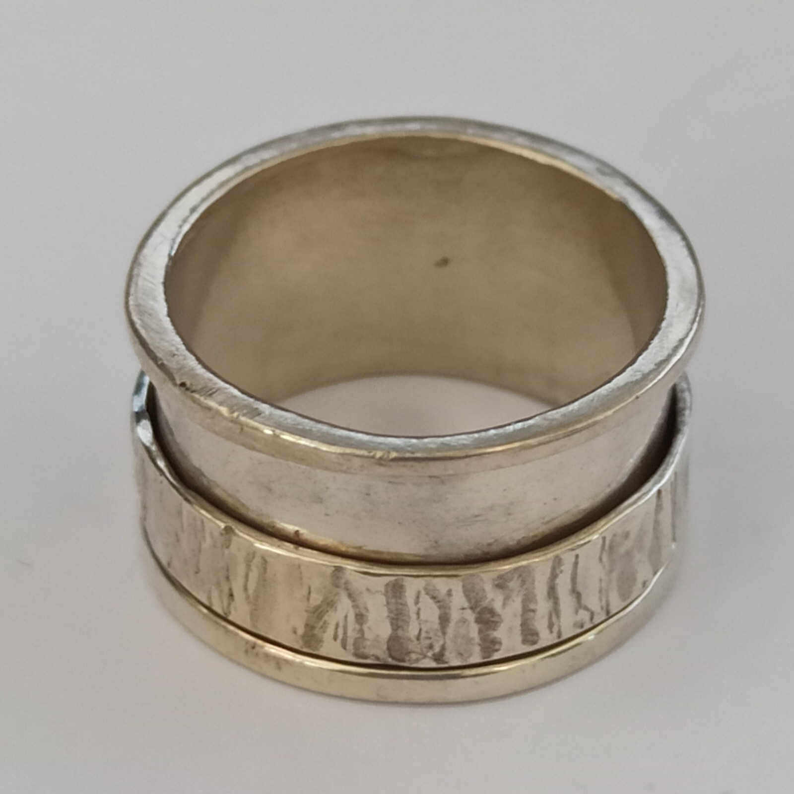 Silver Spinner Ring Handmade Artisan 925 Band Mod… - image 16