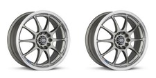 (2X) Ruedas Enkei J10 [16x7 / 4X100/108 / ET:42 / CB:72.6] Plateadas