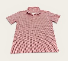 RHOBACK Performance Polo L Micro Tile Red Golf Stretch Shirt German Pointer