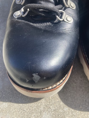 UGG Capulin Herren Schwarz Leder Wasserdicht Lammfell Gefüttert Stiefel Größe 11 - Bild 7 von 7