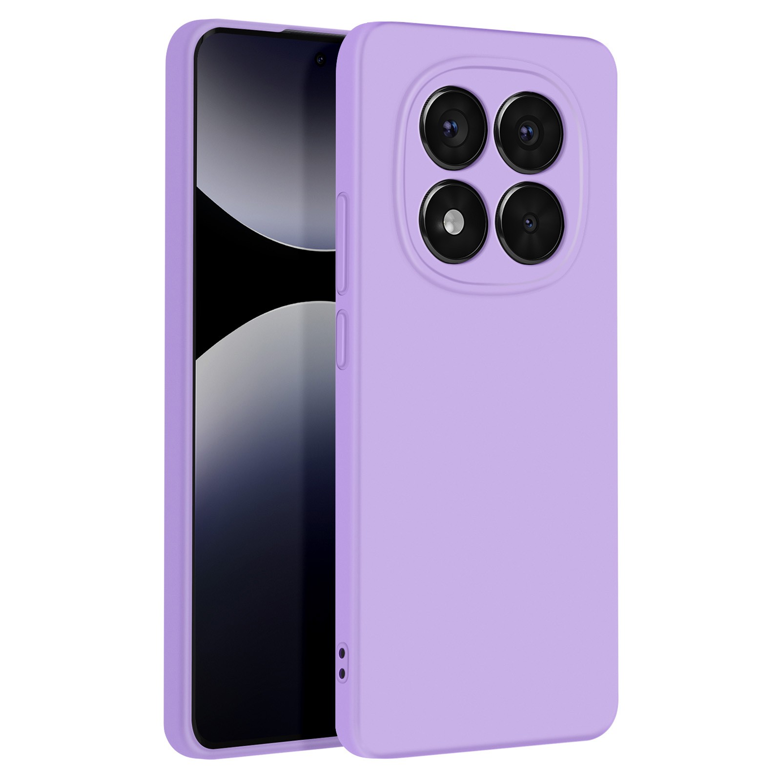 Coque Redmi Note 14 Pro antichoc et semi-rigide violette avec revêtement anti-dérapant