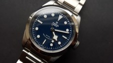 GENTS TUDOR HERITAGE BLACK BAY 41 BLUE DIAL AUTOMATIC WRIST WATCH REF 79540