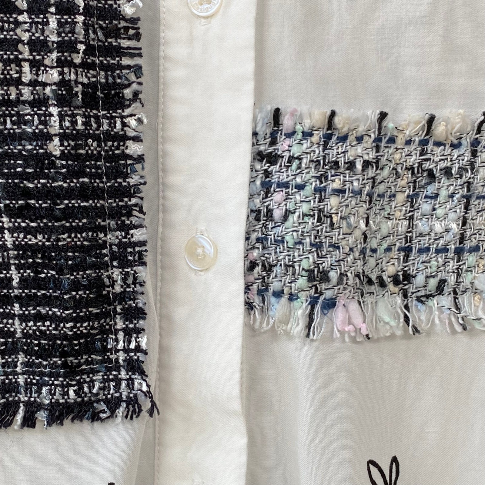 Desigual Womens Patchwork Flower Button Front Vis… - image 7