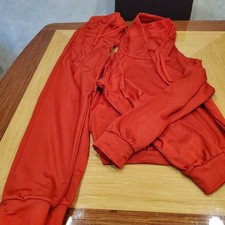 Two Piece Red Sweatsuit
