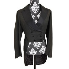 Men's Black Antique 1916 Tuxedo Coat Tails Hand Made in Detroit, MI by Herbst