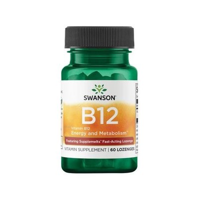 Swanson Vitamin B12 Supplemelts 5,000 mcg 60 Lozenges