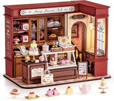 DIY Dollhouse Miniature House Kit 1:18 Vintage French Dessert Shop, Arts  Craft