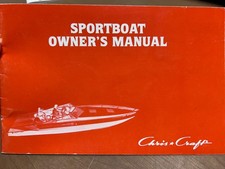 1982 Chris Craft Sportboat Owner's Manual