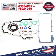 For Chevrolet GMC Buick - Timing Cover Oil Pan Gasket Kit OEM TCS45993/OS30693R