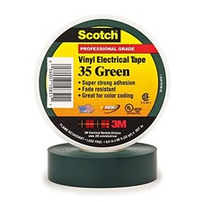 BOX USA BT96403510PKG Green 3M 35 Electrical Tape 7 mil 3/4inx66ft Pack of 10 