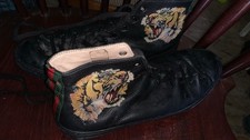 Gucci leather high-top with tiger Size: 9M Excellent condition