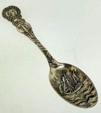 1893 World’s Columbian Exposition Sterling Silver Souvenir Spoon Ship 10g