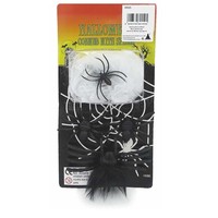 Halloween DEKO-SET / Spinnennetz (10G) Und Spinnen / Party Fest Tisch Dekoration
