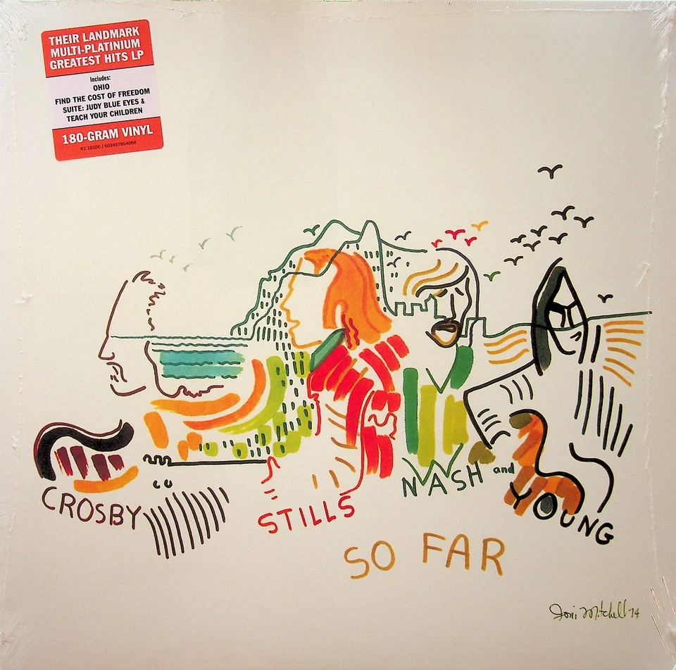 CROSBY STILLS NASH & YOUNG CSNY, So Far The Best of LP (NEW* 2018 Vinyl) 1974 RE - Image 2 of 3