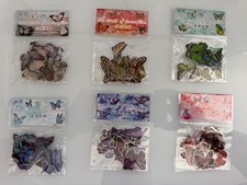 240 PCS Butterfly Stickers Waterproof PET Colorful Scrapbook Planner Journal DIY