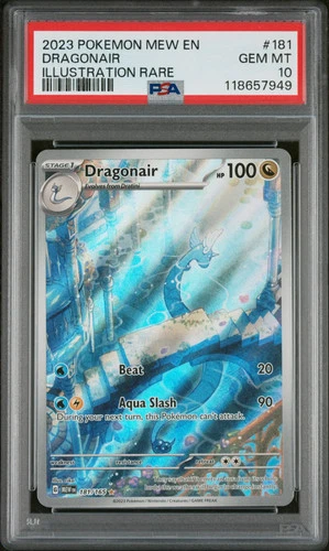 2023 Pokemon TCG—Dragonair #181 Scarlet & Violet 151—IR Foil PSA 10