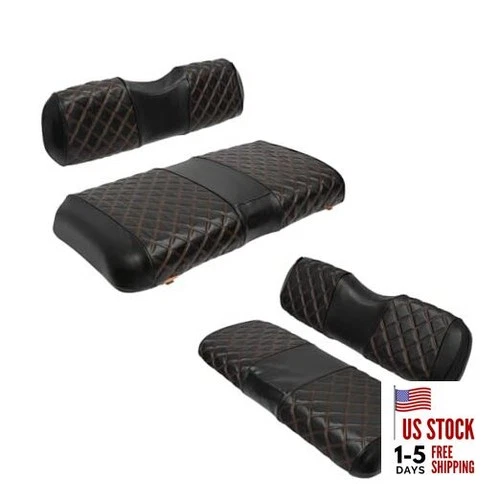 Golf Cart Front and Rear Seat For EZGO TXT 1994-2013 Front and Rear Black