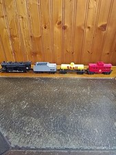 1995 4-piece Shell Oil metal diecast train set Fletcher Barnhard White "HO" NEW