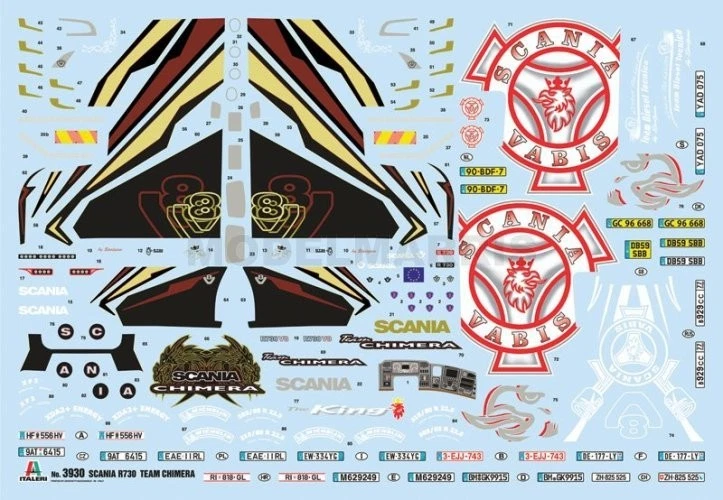 ITALERI 3930 kit Montaggio SCANIA R730 STREAMLINE "TEAM CHIMERA" - Italeri - 393 - Immagine 4 di 4