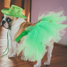 Dog Cosplay Costume Party Dress Formal Puppy Tuxedo Pet Tutu Skirt