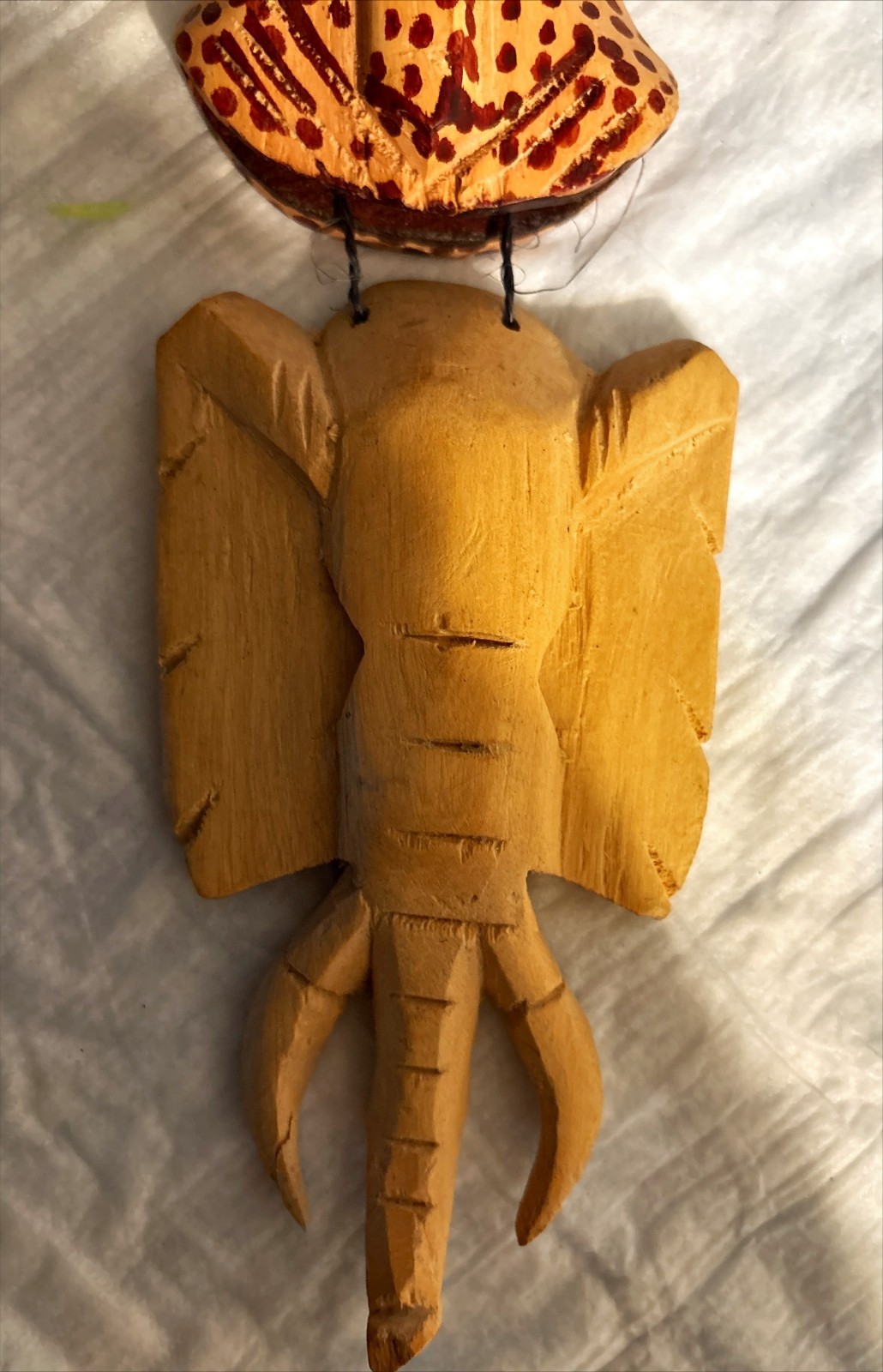 Animal Head Masks from Kenya, Set of 4 Hand Carved Zebra, Elephant, Giraffe, Lep