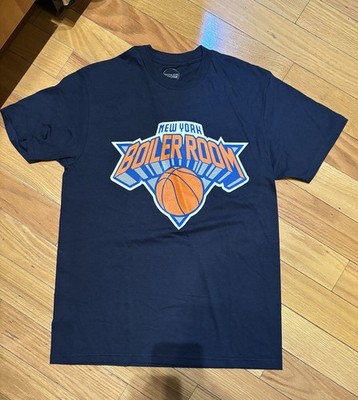 Boiler Room x NBA New York Knicks Navy Short Sleeve T Shirt NEW with TAGS Size M
