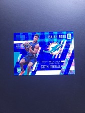 2017 Panini Unparalleled Rookie Isaiah Ford #221 Blue Small Hyperplaid /15
