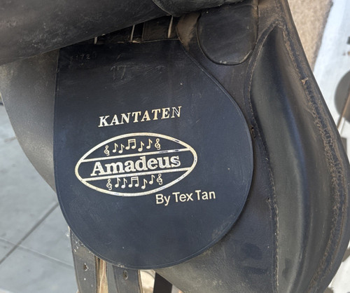 Tex Tan Amadeus Kantaten Dressage Saddle 17” Seat Black Leather English Riding