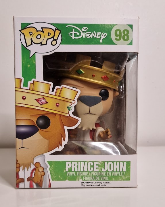 Funko Pop Prince John #98 - Disney - Robin Hood - Protector Included