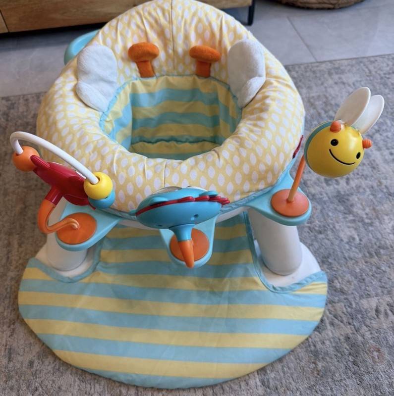 SKIP HOP EXPLORE & MORE BABY CHAIR: 2 SIT-UP FLOOR SEAT INFANT ACTIVITY SEAT