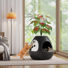 Copod8 Cat Bed Cave for Indoor Cats 4-In-1 Kitten House Cat Bed with Replaceable