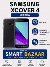 New Condition Samsung Galaxy Xcover 4 Black Unlocked 16GB Rugged  Smartphone