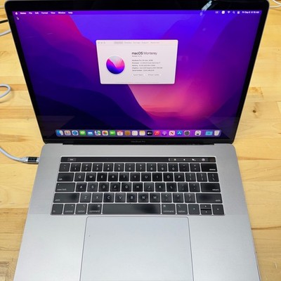 2018 Apple MacBook Pro 15  A1990 Gray  i7 2.20GHz 16GB RAM 1TB SSD   AS-IS !