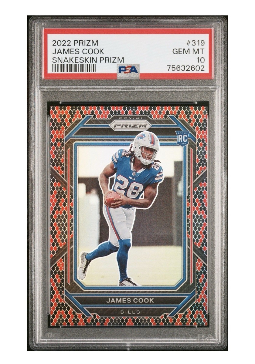 2022 Panini Prizm - PSA 10 James Cook #319 Rookie Snakeskin Prizm