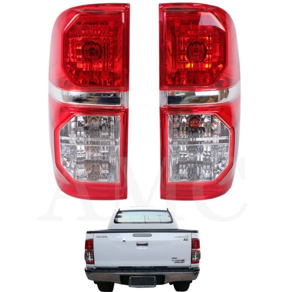 FIT 05-2015 Toyota Hilux SR5 Vigo Pickup Ute Mk7 KUN Tgn Tail Lamp Light Pair - Image 2 of 4