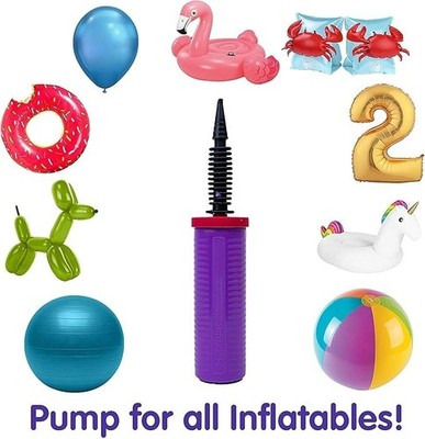 AMSCAN 2 WEGE BALLON HANDPUMPE DUAL ACTION AIR INFLATOR PARTY BALLON PUMPER