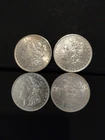 4 Morgan Silver Dollars  1896, 1882-O, 1880, 1885