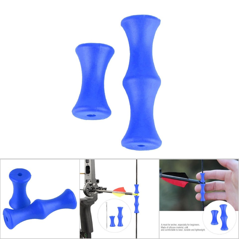 √Silicone Archery Bowstring Finger Protector Tabs Guard For Recurve And ...